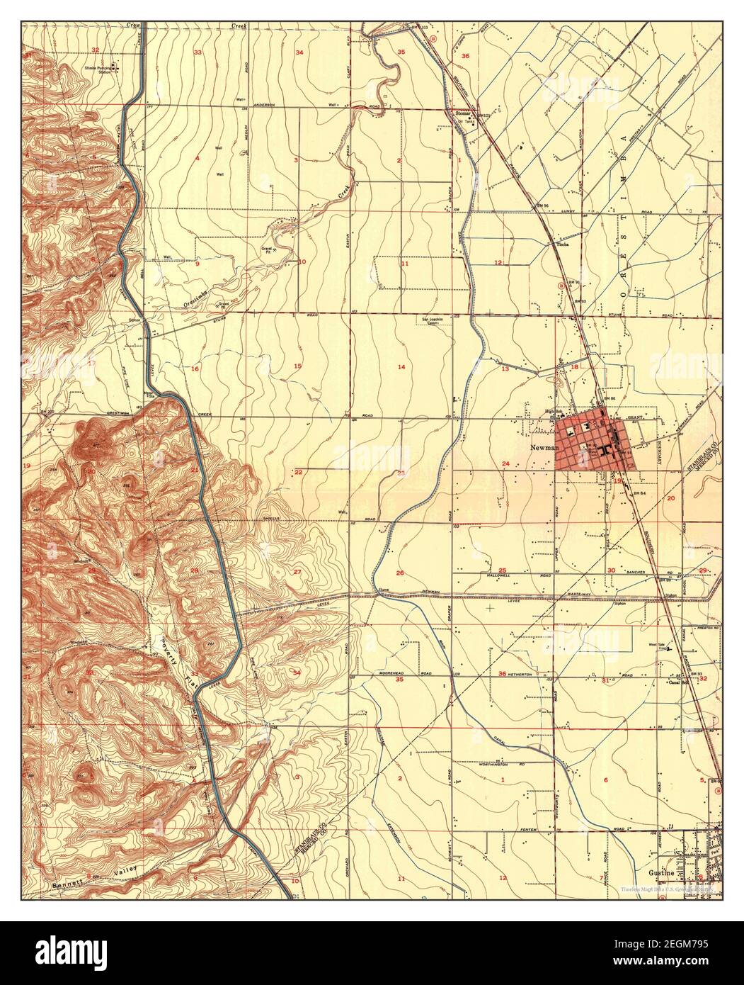 Newman california map Cut Out Stock Images & Pictures - Alamy