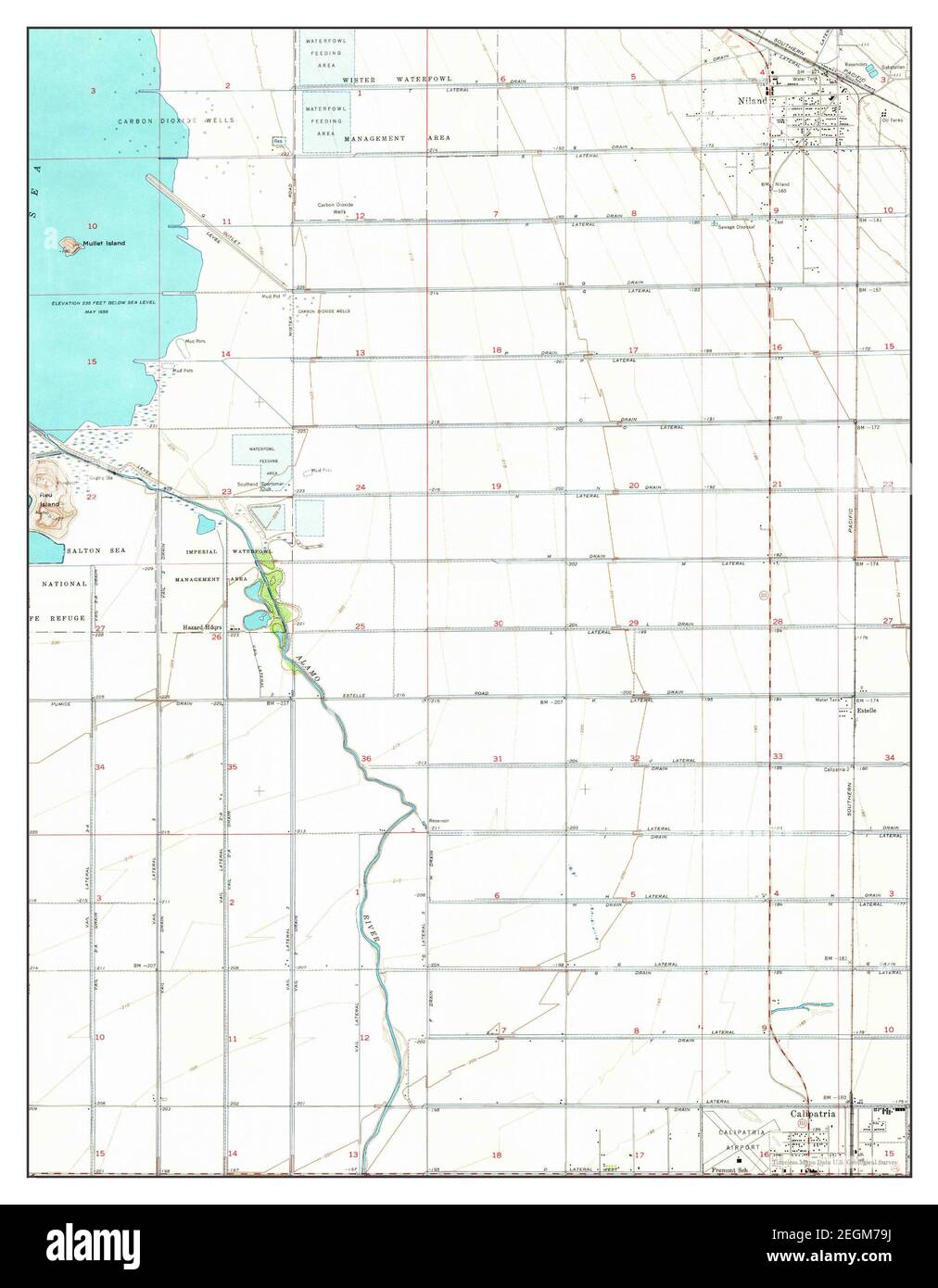 Niland, California, map 1956, 1:24000, United States of America by 