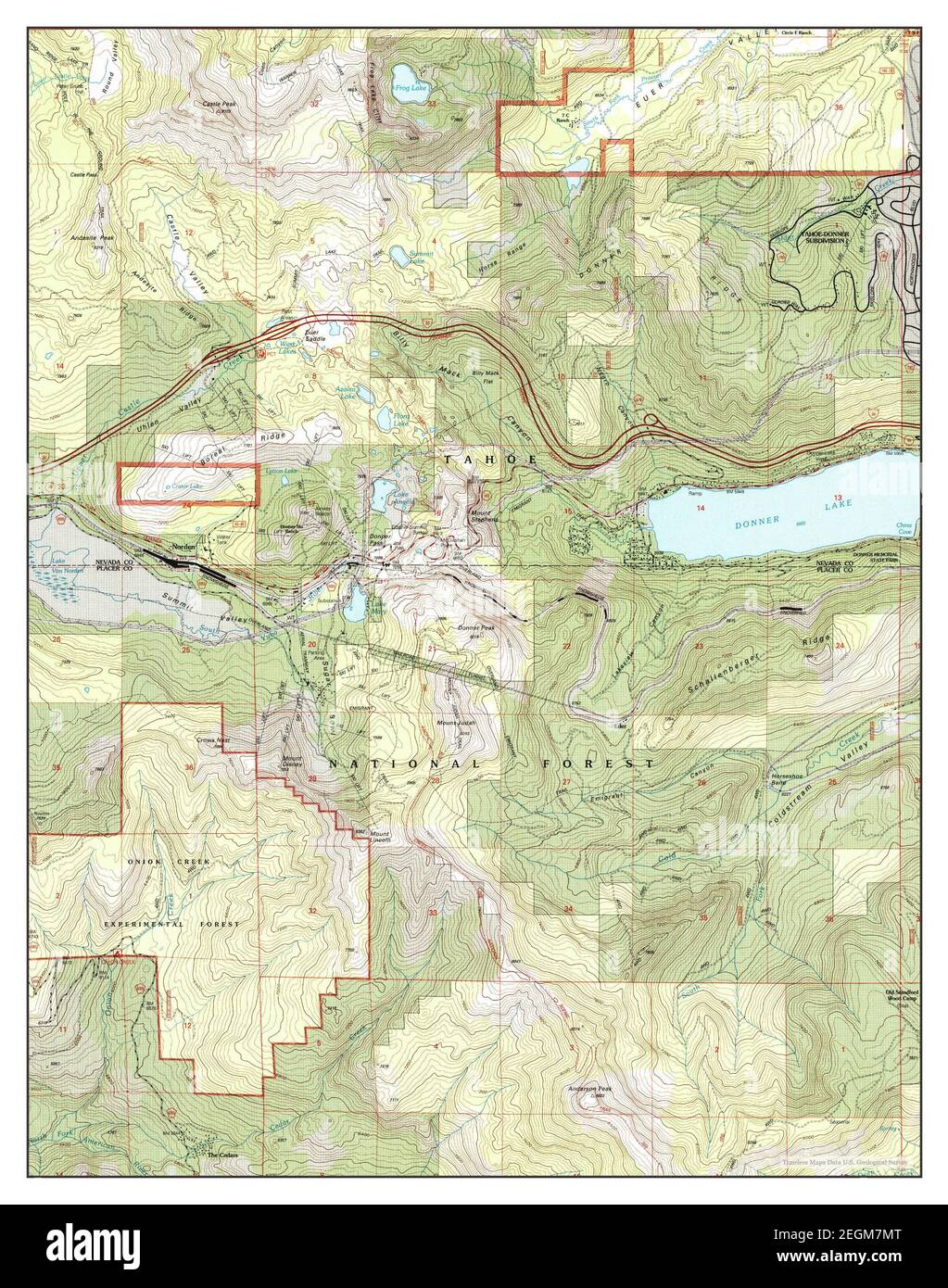 Norden, California, map 2000, 124000, United States of America by