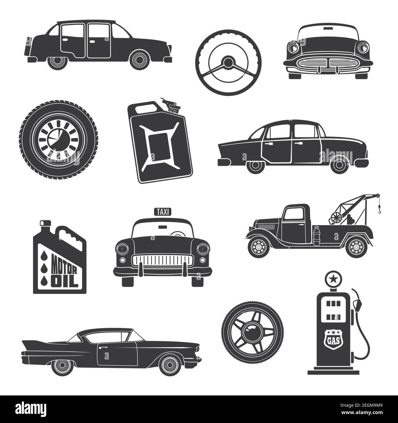 Cars Outline Clipart-Classic Car silhouette icon on white