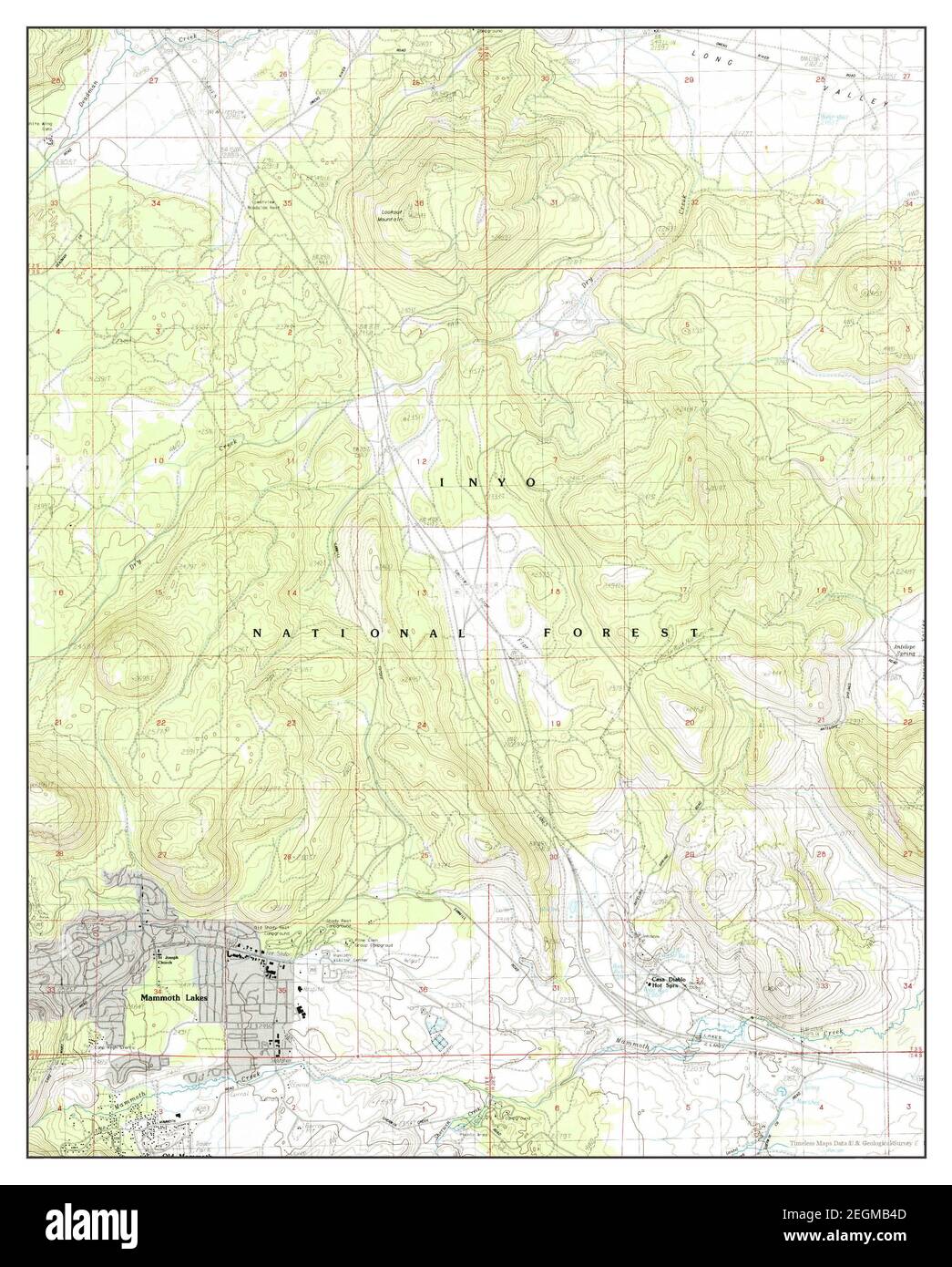 Old Mammoth California map 1983 - Old Mammoth California Map 1983 124000 United States Of America By Timeless Maps Data Us Geological Survey 2EGMB4D