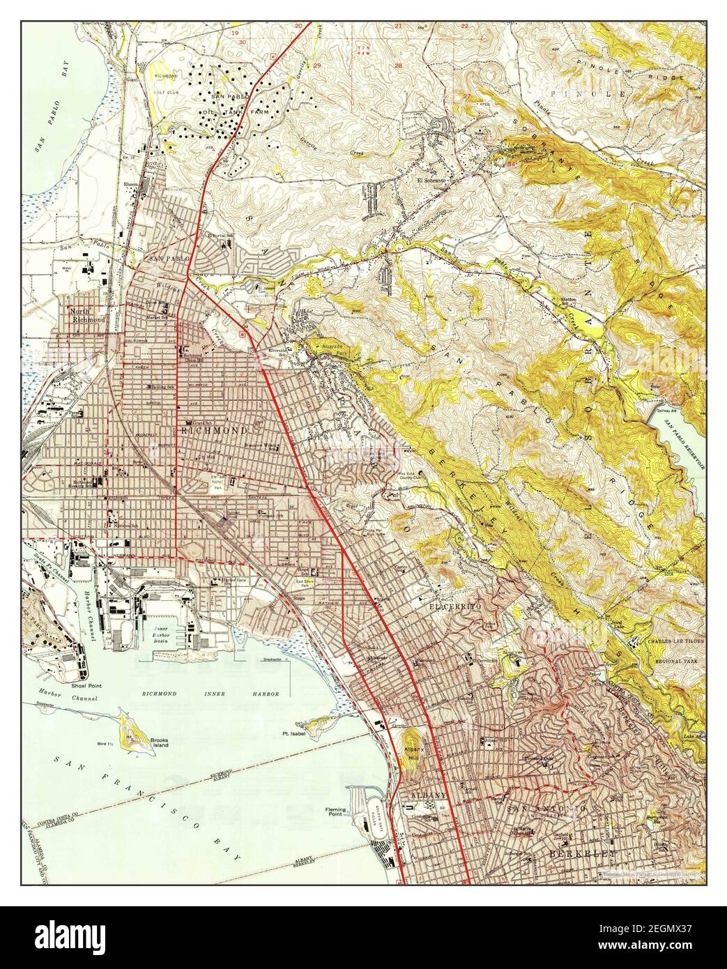 Richmond california map Cut Out Stock Images & Pictures Alamy