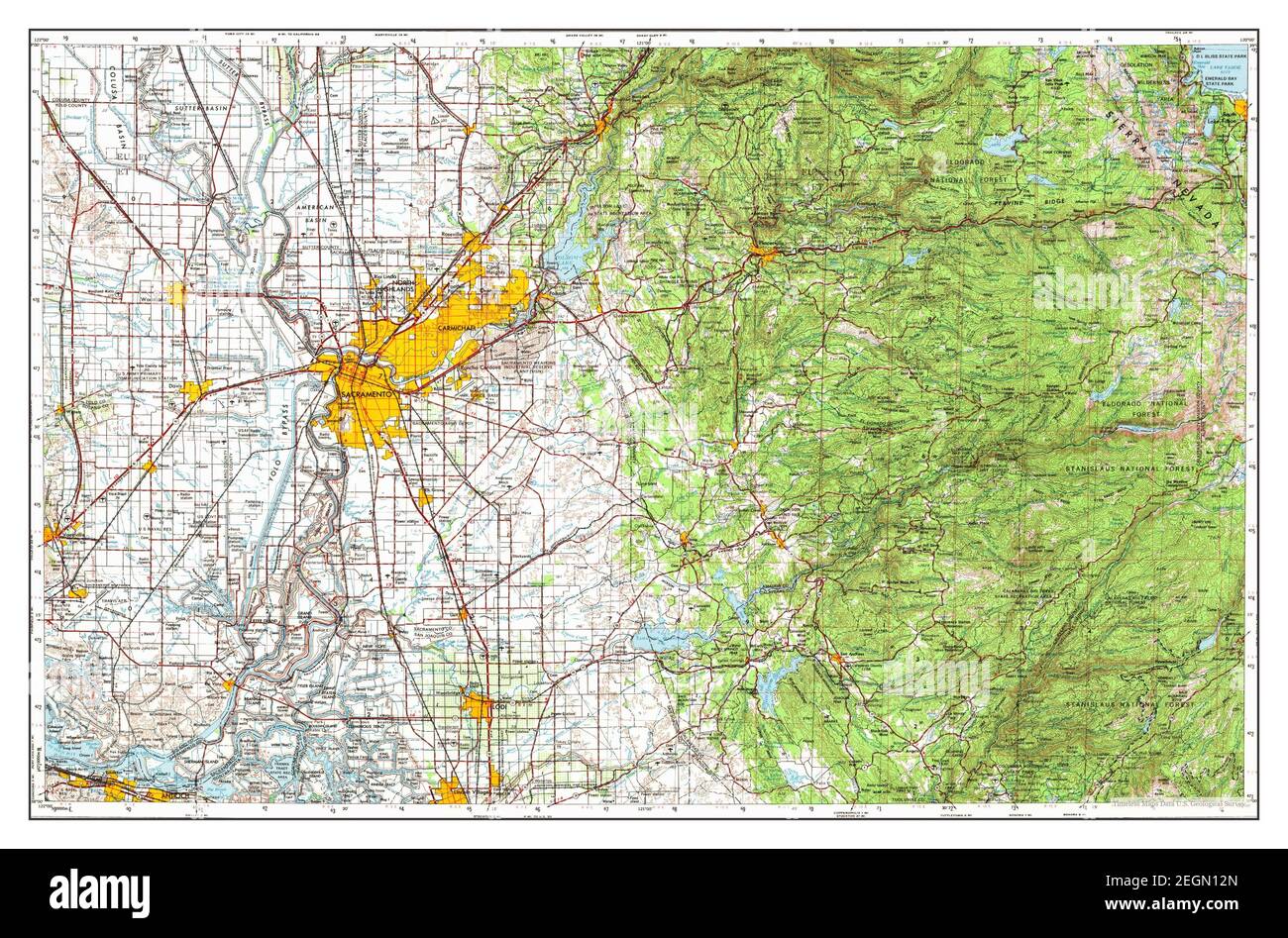 Vintage sacramento map hires stock photography and images Alamy