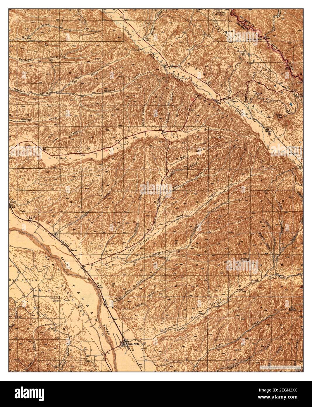 San Ardo, California, map 1943, 162500, United States of America by Timeless Maps, data U.S