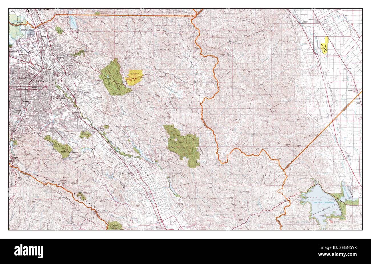 20x30 1901 San Jose California Vintage Old Panoramic City Map