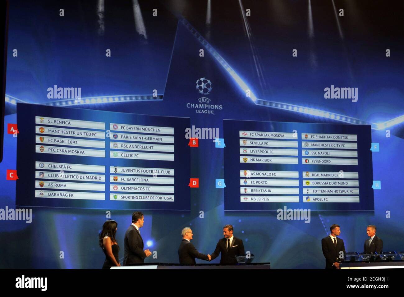 Soccer Football - Champions League Group Stage Draw - Monaco - August 24,  2017 General view during the draw REUTERS/Eric Gaillard Stock Photo - Alamy