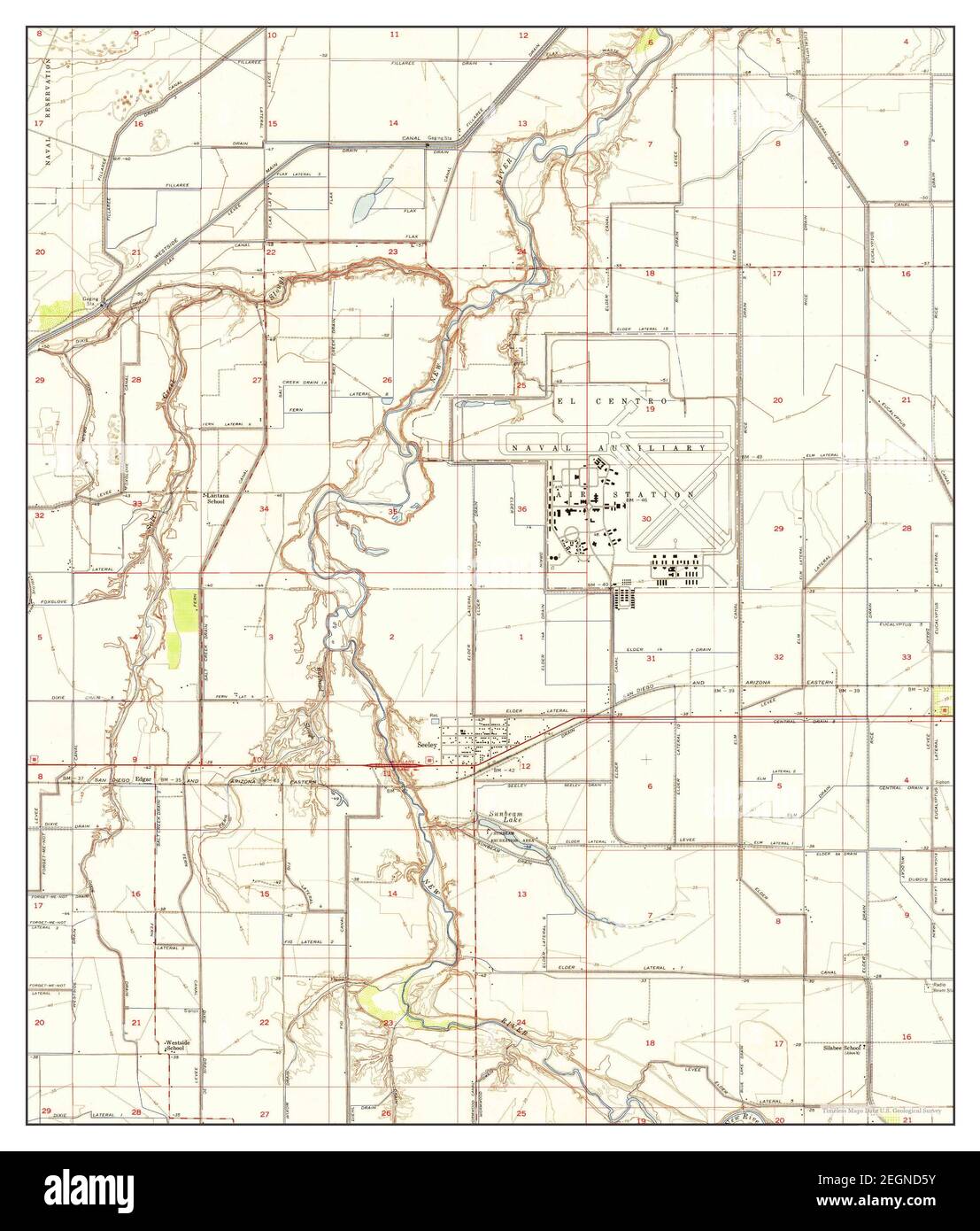 Map Of California 1957 Cut Out Stock Images & Pictures Alamy