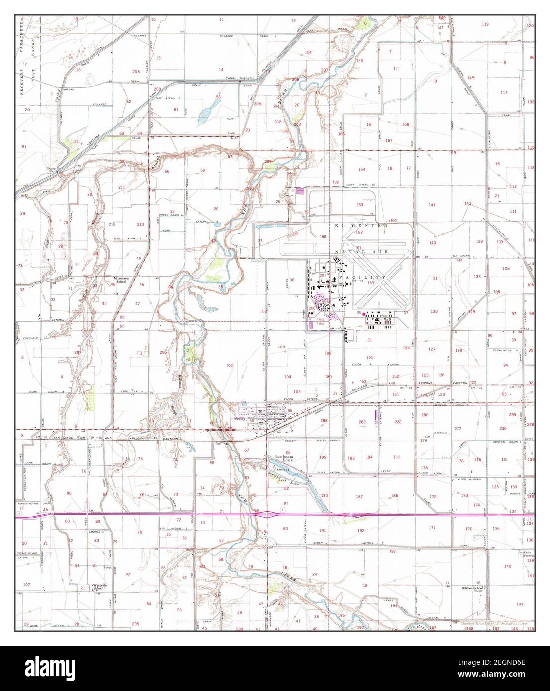 Map Of California 1957 Cut Out Stock Images & Pictures Alamy