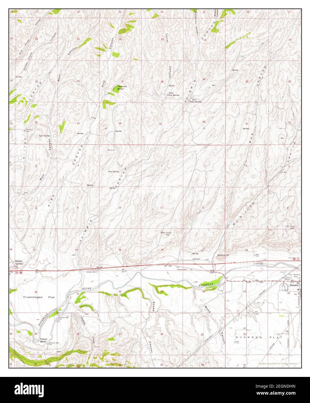 Shandon, California, map 1961, 124000, United States of America by Timeless Maps, data U.S