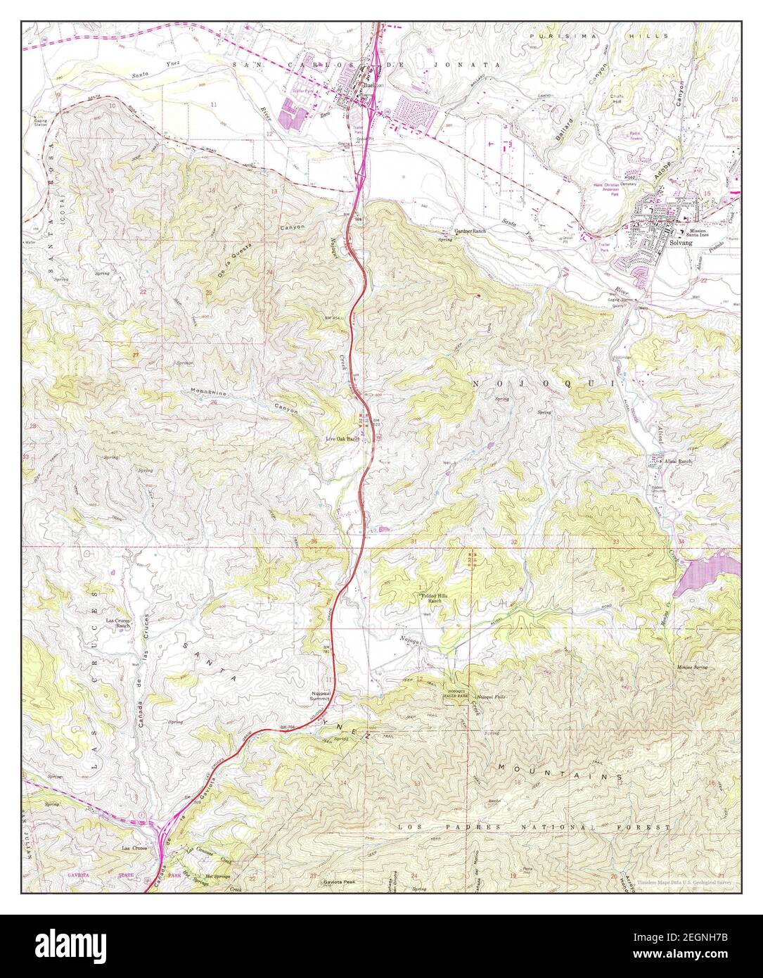 Solvang, California, map 1959, 1:24000, United States of America by ...