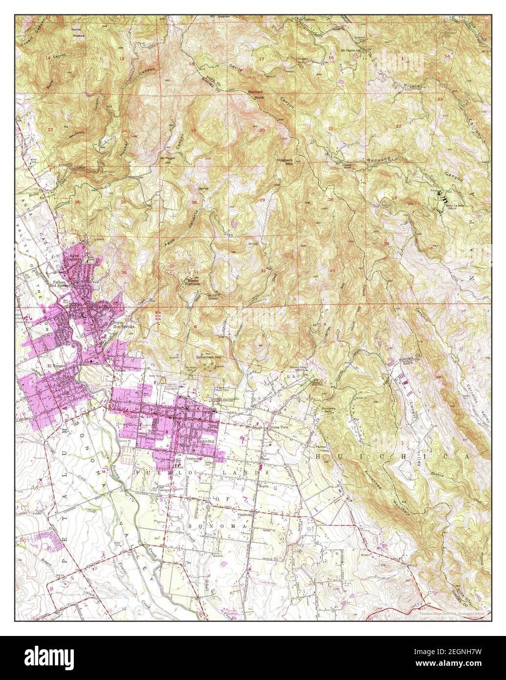 Sonoma, California, map 1951, 1:24000, United States of America by ...