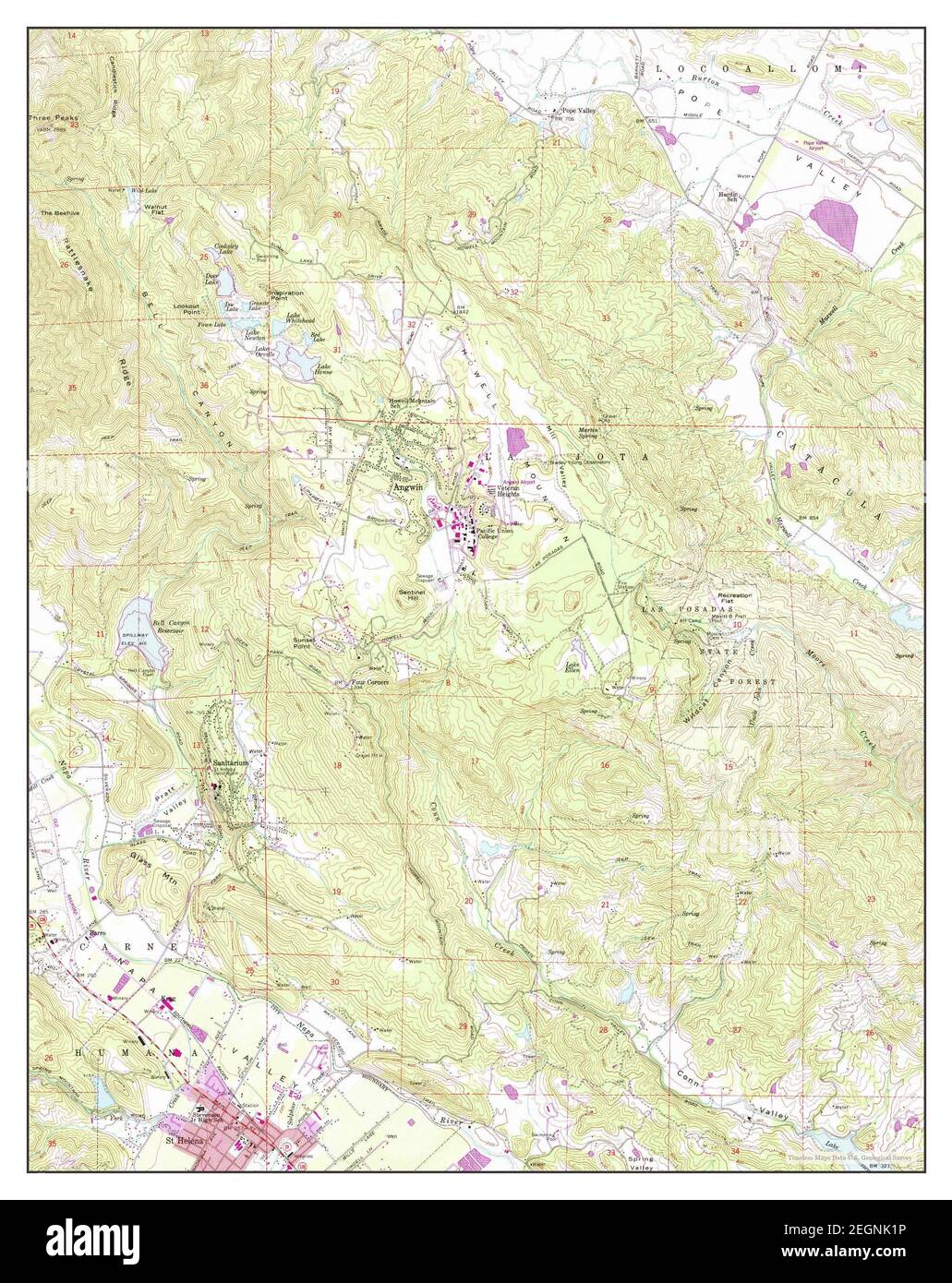 St Helena, California, map 1960, 1:24000, United States of America by 
