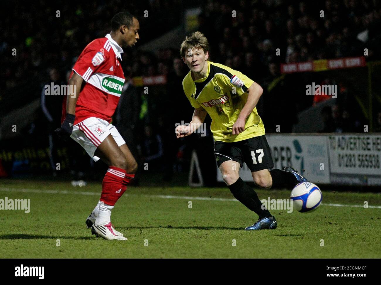 Football - Burton Albion v Middlesbrough - FA Cup Third Round - The Pirelli  Stadium - 10/11 - 8/1/11 Jimmy Phillips - Burton Albion in action Mandatory  Credit: Action Images / Andrew Boyers Stock Photo - Alamy