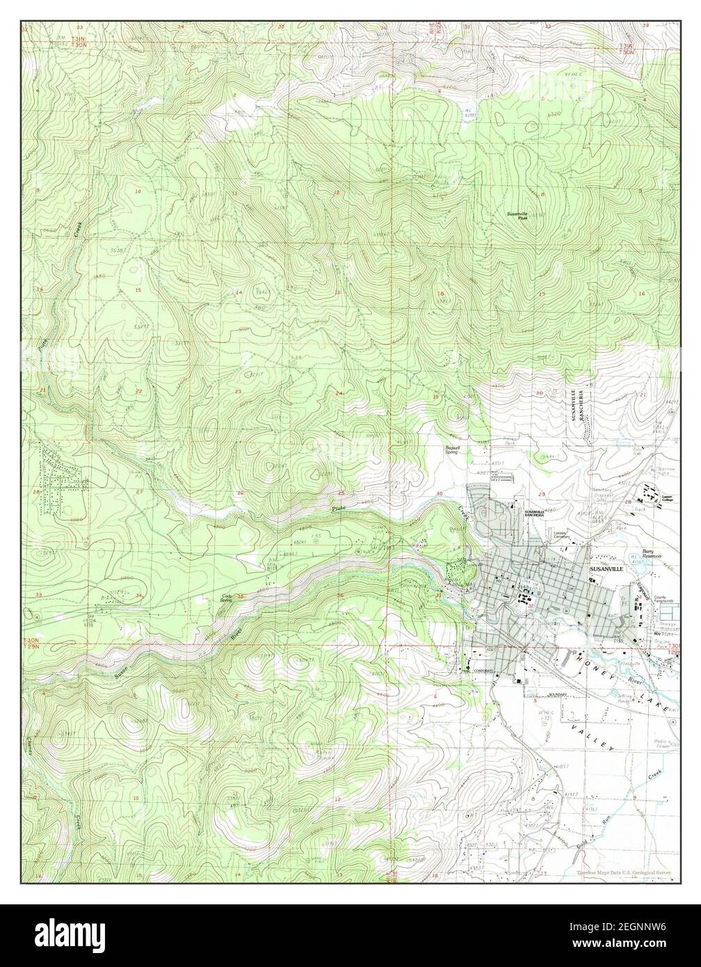 Map of susanville hi res stock - Susanville California Map 1988 124000 United States Of America By Timeless Maps Data Us Geological Survey 2EGNNW6