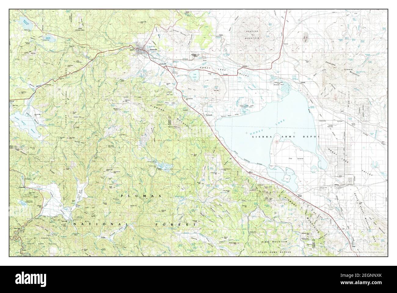 Susanville California High Resolution - Susanville California Map 1984 1100000 United States Of America By Timeless Maps Data Us Geological Survey 2EGNNXK