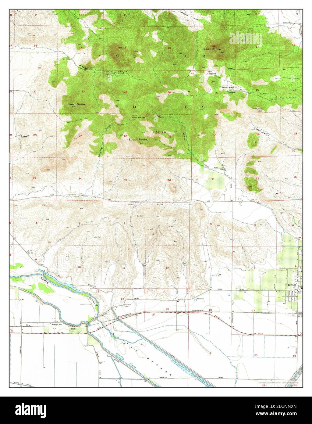 Sutter County Map High Resolution Stock Photography and Images - Alamy