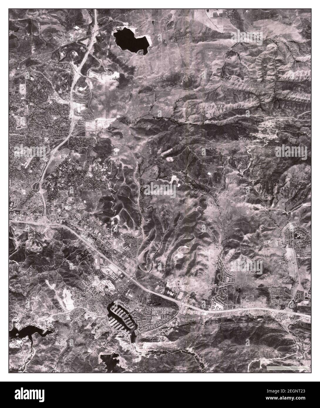 Thousand Oaks, California, map 1976, 124000, United States of America by Timeless Maps, data U