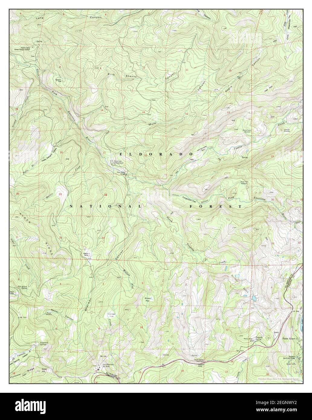 Tragedy Spring, California, map 1992, 1:24000, United States of America ...