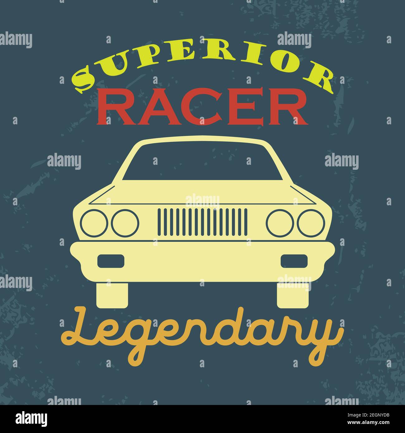 vintage car emblem logo isolated on white background. vector