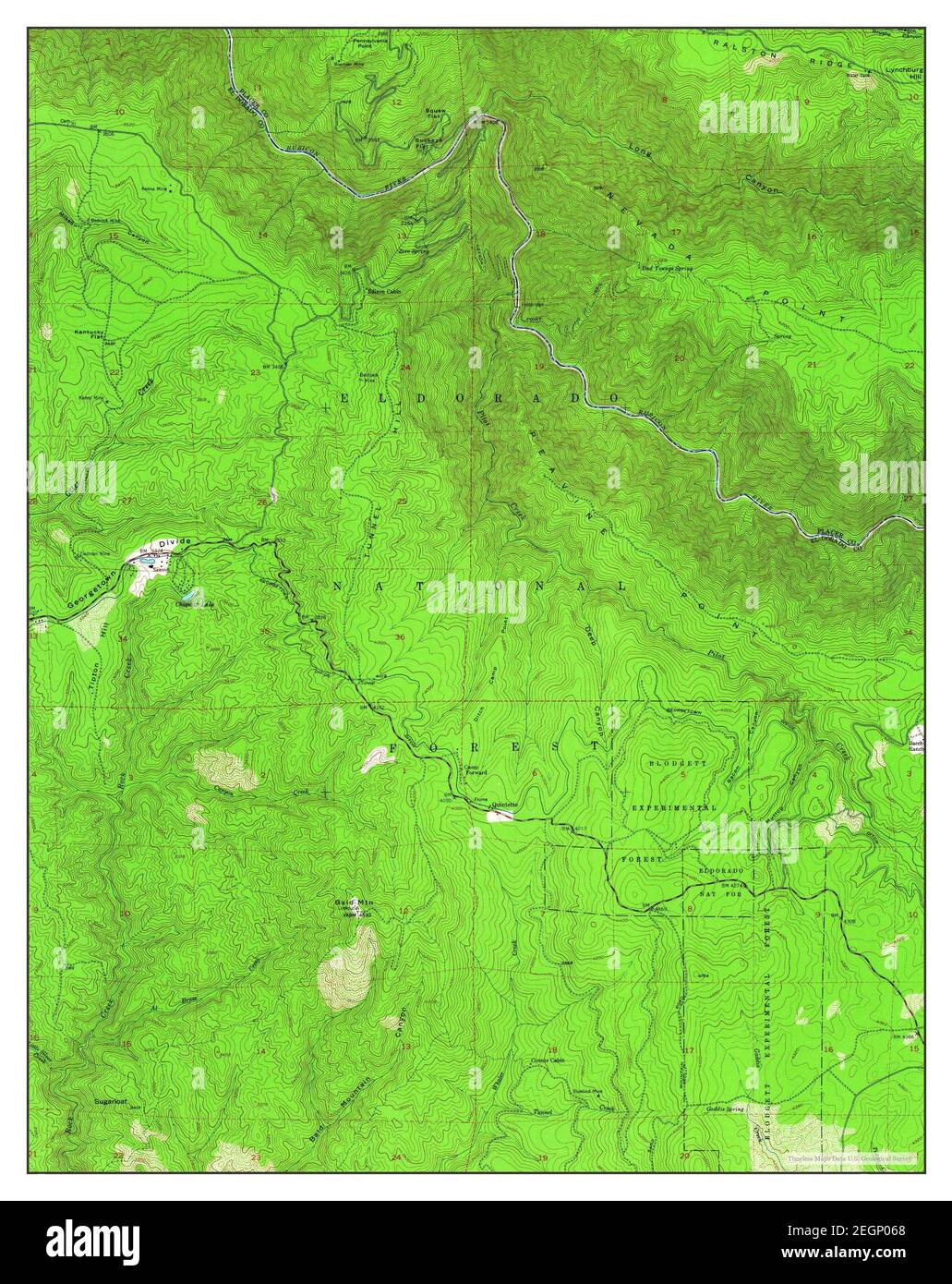 Tunnel Hill, California, map 1950, 124000, United States of America by Timeless Maps, data U.S