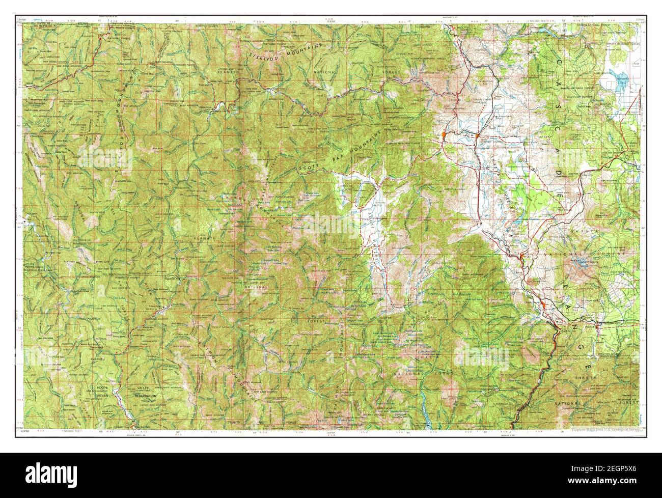 Weed, California, map 1958, 1250000, United States of America by Timeless Maps, data U.S