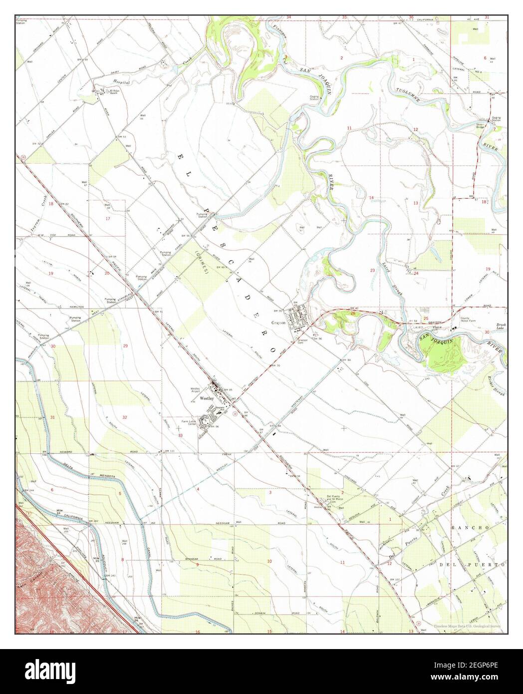Westley, California, map 1969, 124000, United States of America by