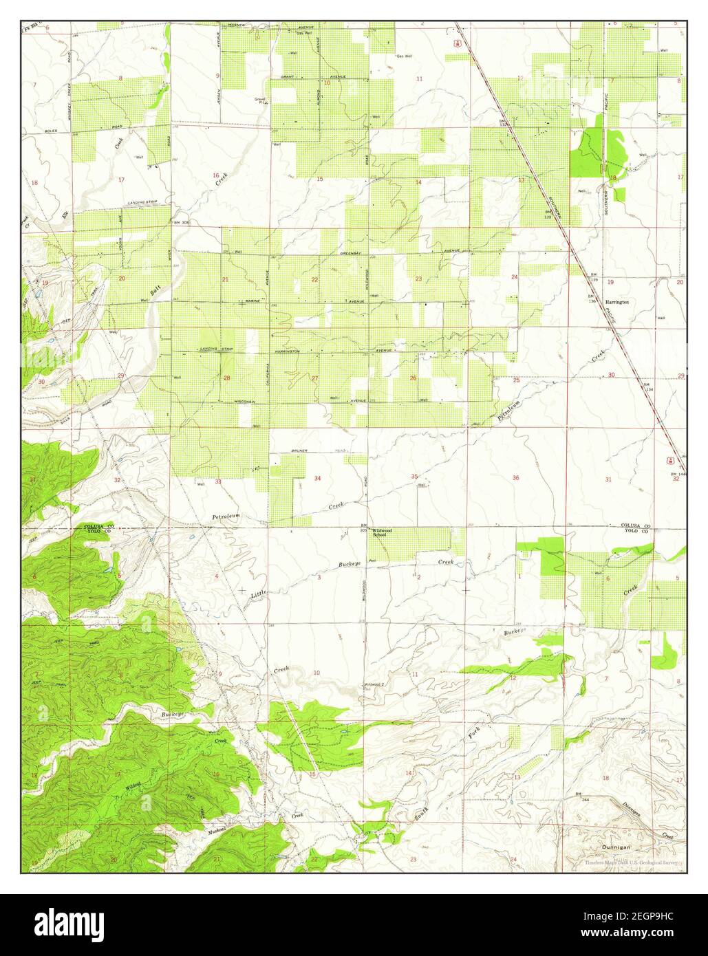 Wildwood School, California, map 1959, 1:24000, United States of ...