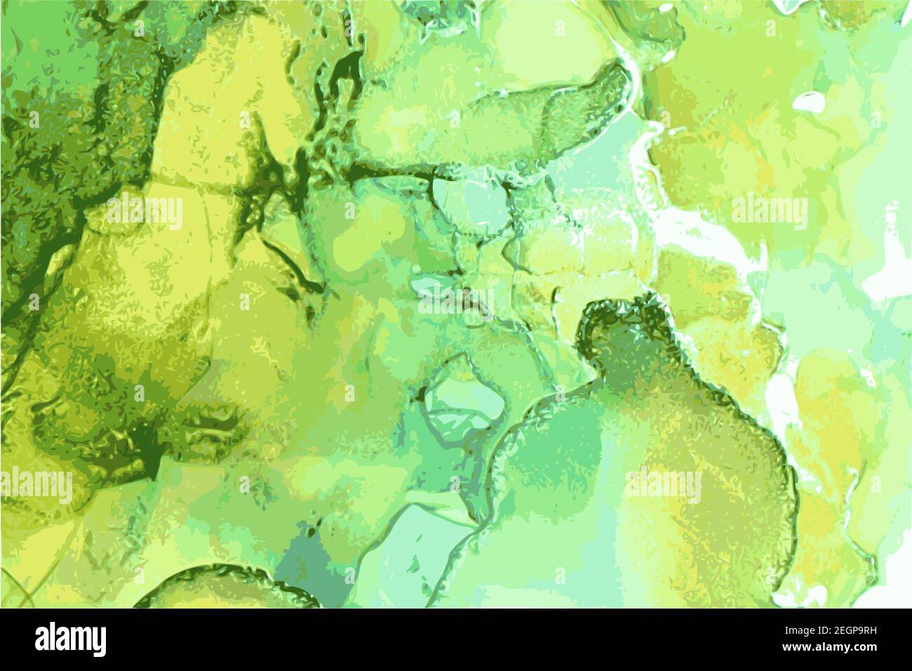 Light emerald, green and yellow marble abstract background