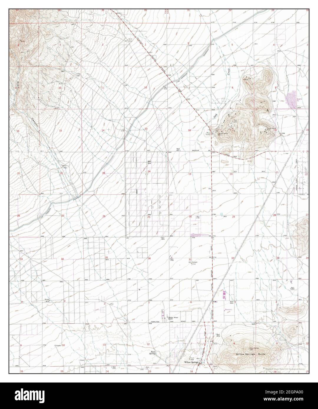 Willow Springs, California, map 1965, 124000, United States of America