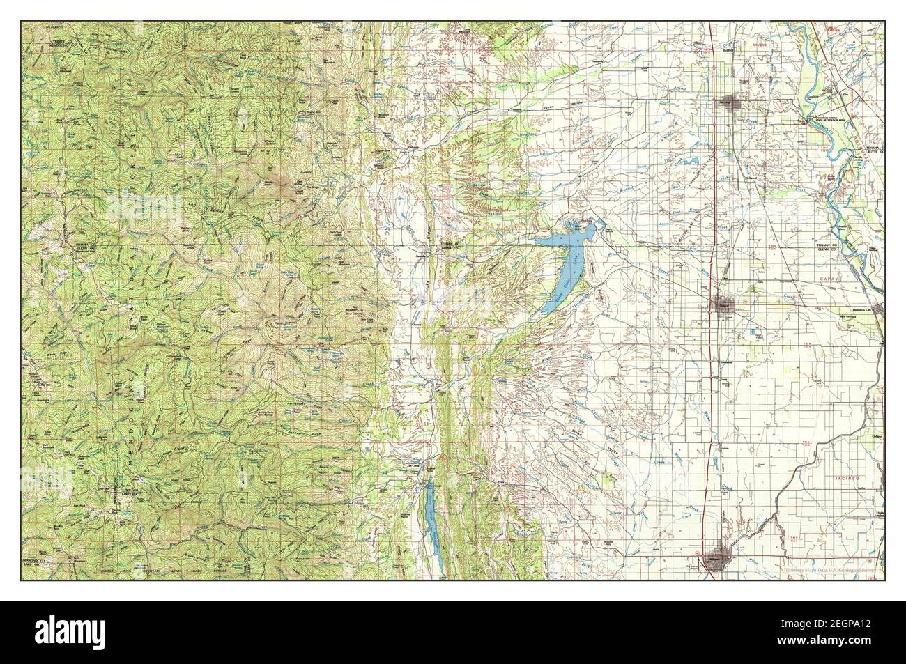 Willows, California, map 1987, 1100000, United States of America by