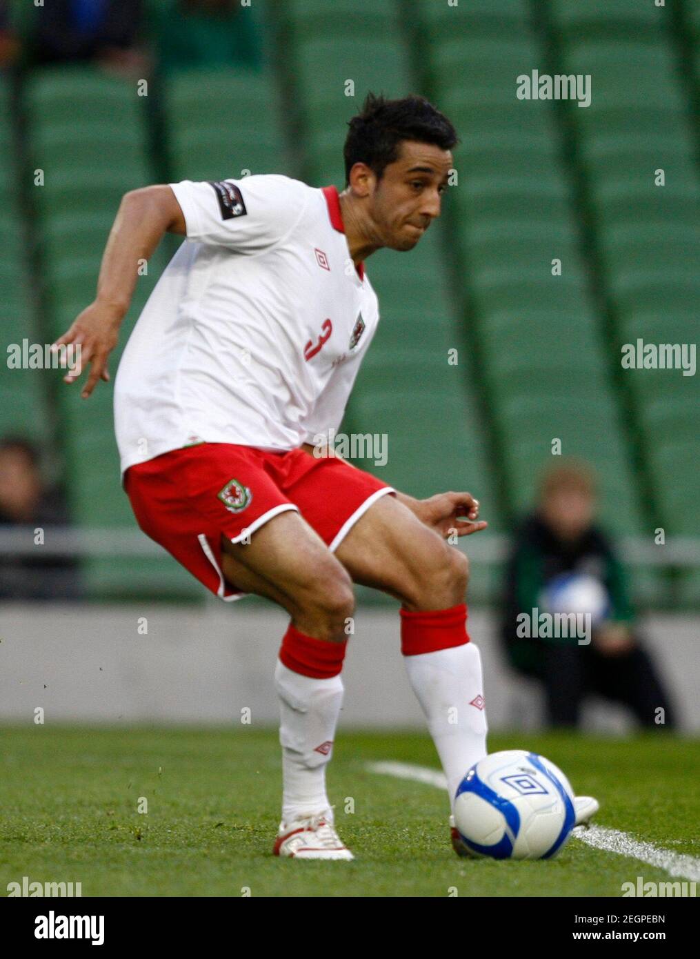 Football Wales V Scotland Carling Nations Cup Aviva Stadium Dublin Republic Of Ireland 25 5 11 Neil Taylor Wales Mandatory Credit Action Images Peter Cziborra Stock Photo Alamy