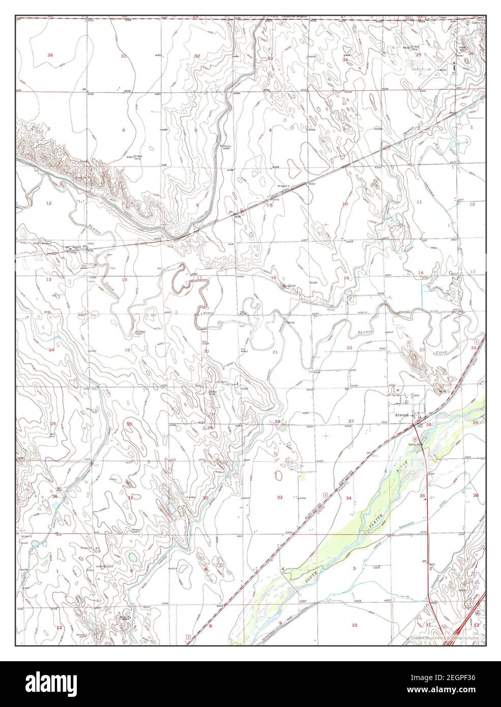 Atwood, Colorado, map 1951, 124000, United States of America by