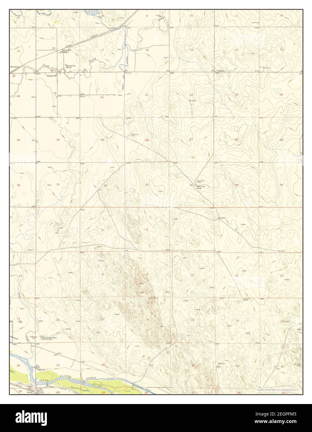 Barnesville, Colorado, map 1950, 124000, United States of America by
