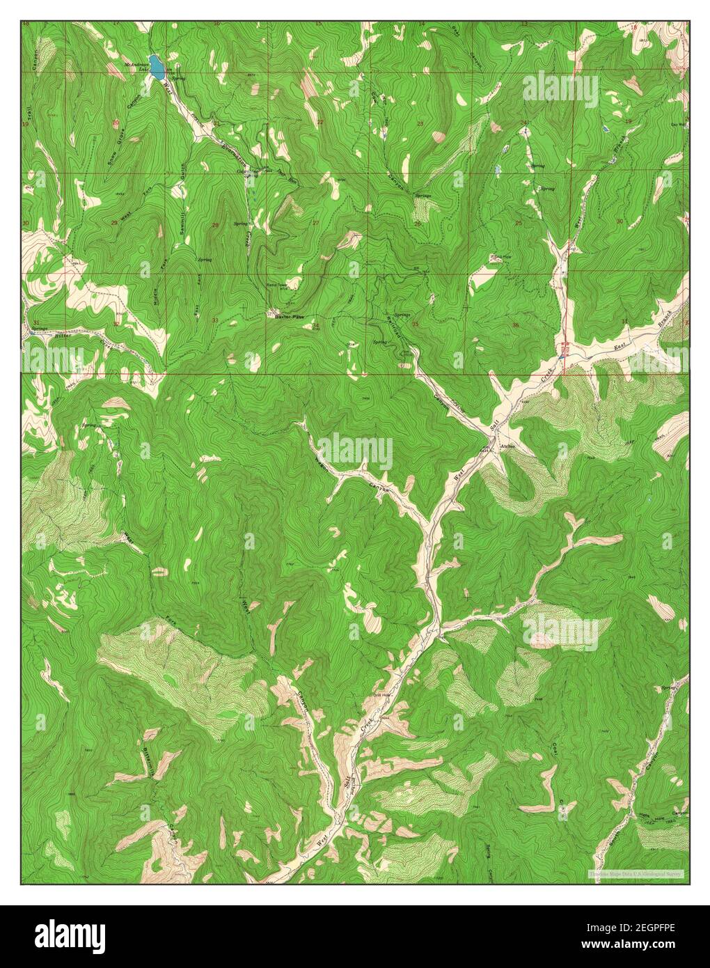 Baxter Pass, Colorado, map 1964, 124000, United States of America by