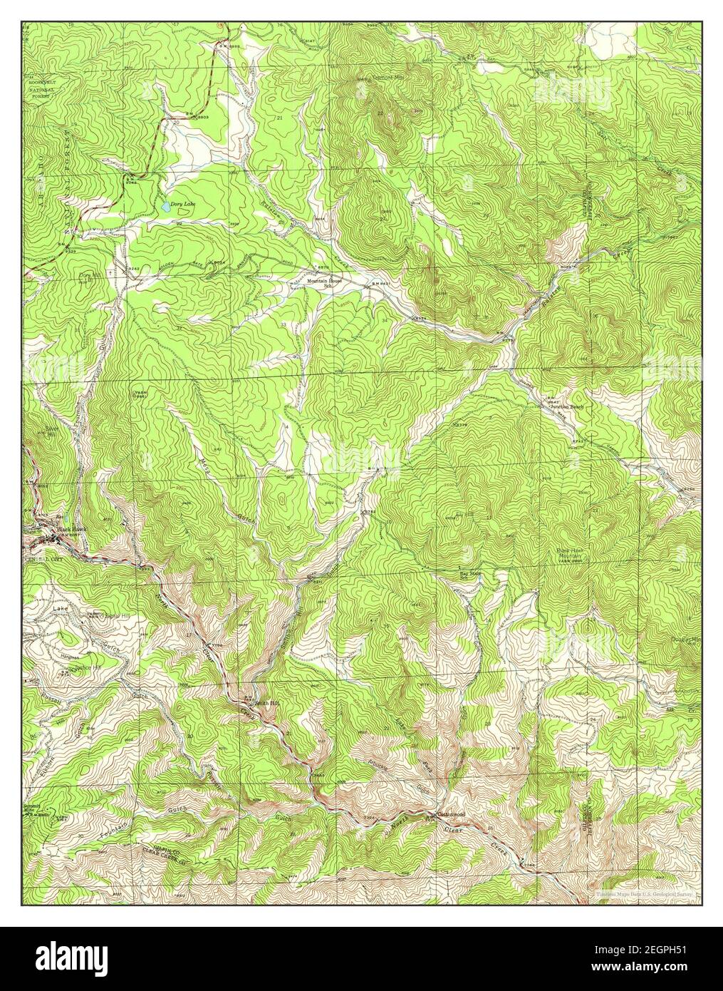 Black Hawk, Colorado, map 1942, 124000, United States of America by Timeless Maps, data U.S