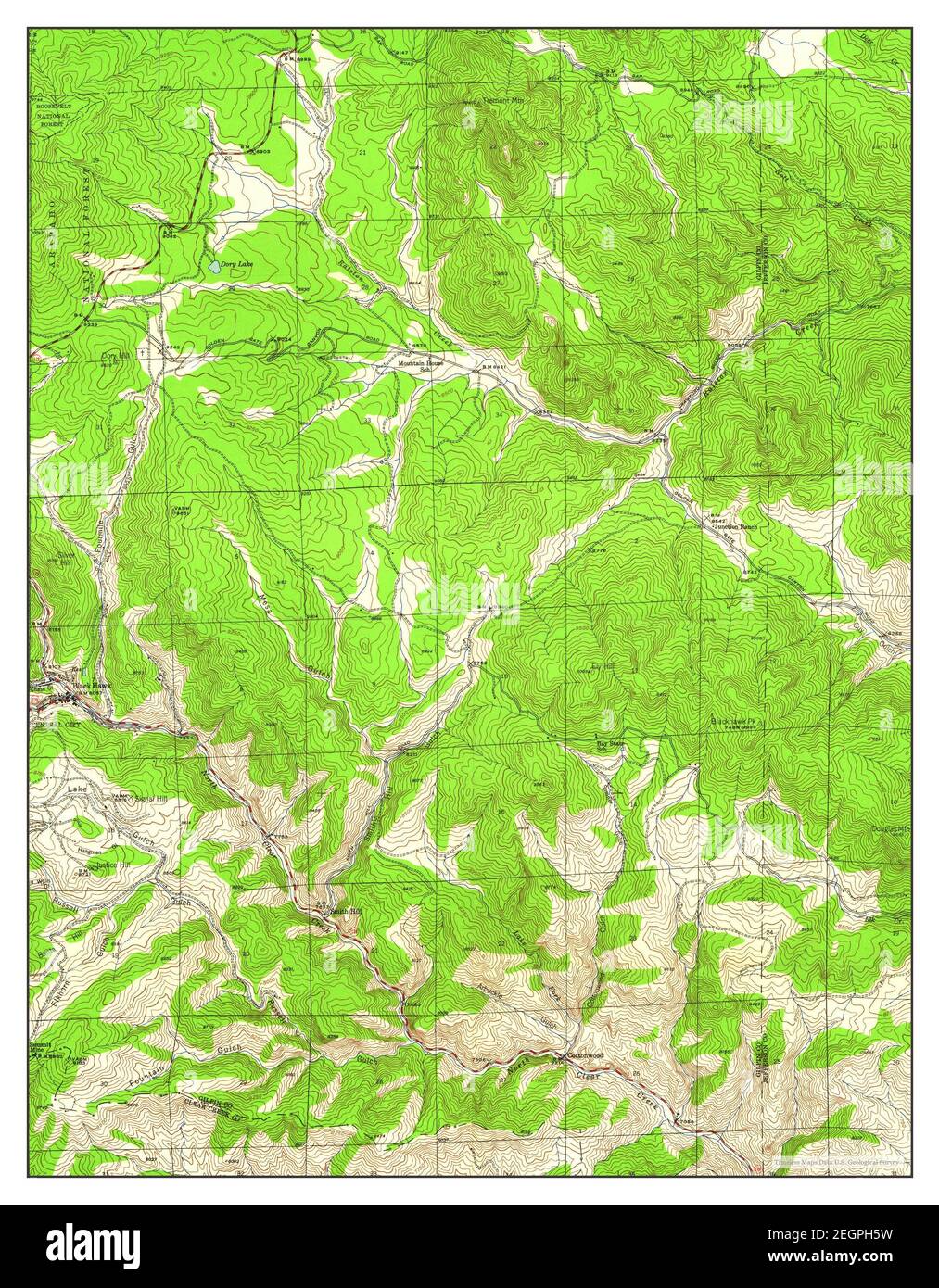 Black Hawk, Colorado, map 1942, 124000, United States of America by Timeless Maps, data U.S
