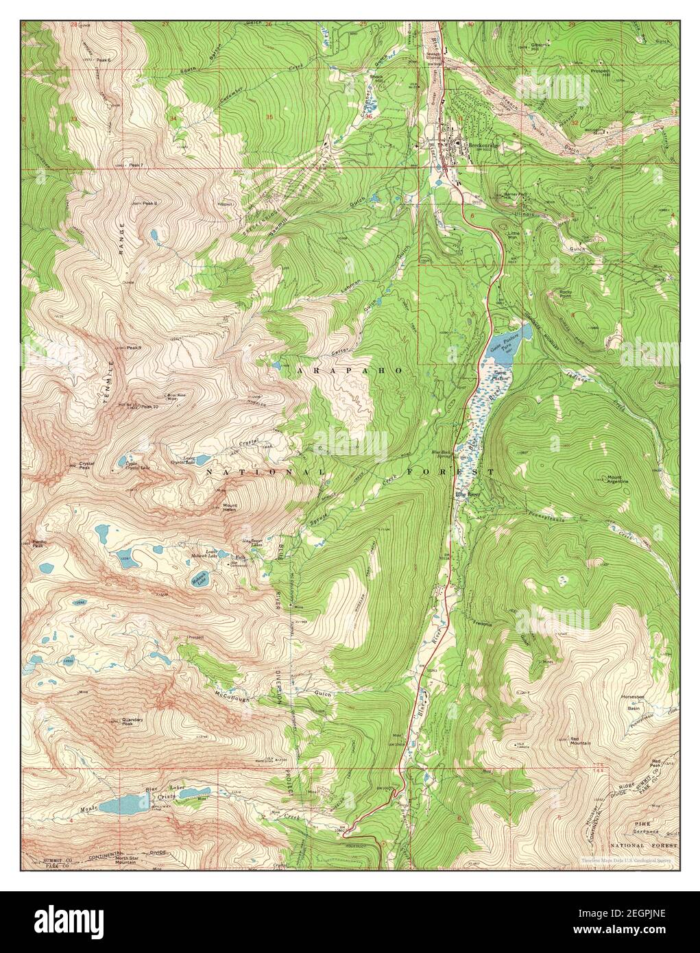 Breckenridge map hires stock photography and images Alamy