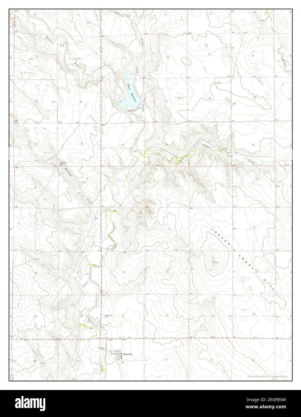 Briggsdale, Colorado, map 1972, 124000, United States of America by