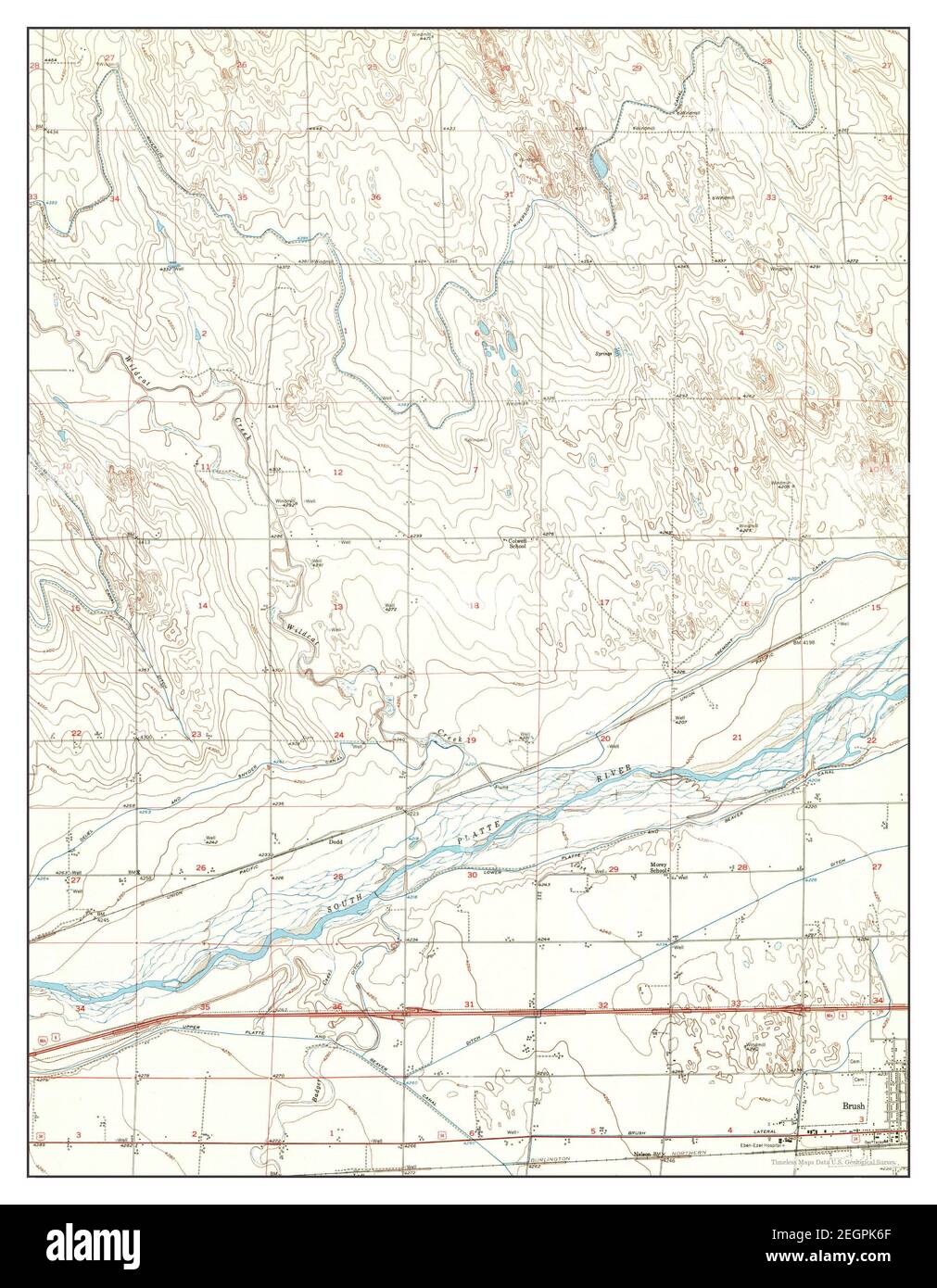 Brush colorado map hires stock photography and images Alamy