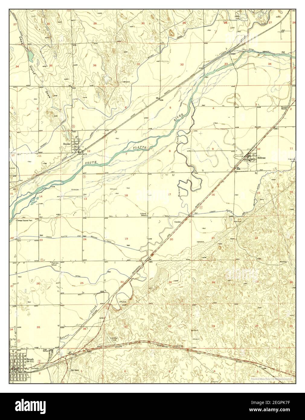 Brush colorado map hires stock photography and images Alamy