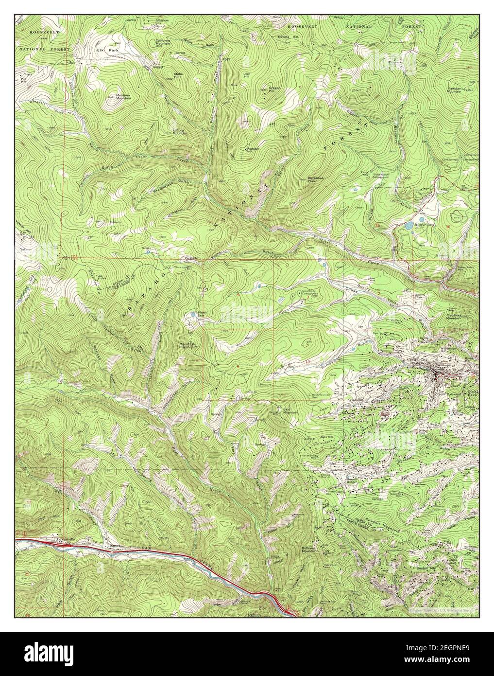 Central City, Colorado, map 1972, 1:24000, United States of America by