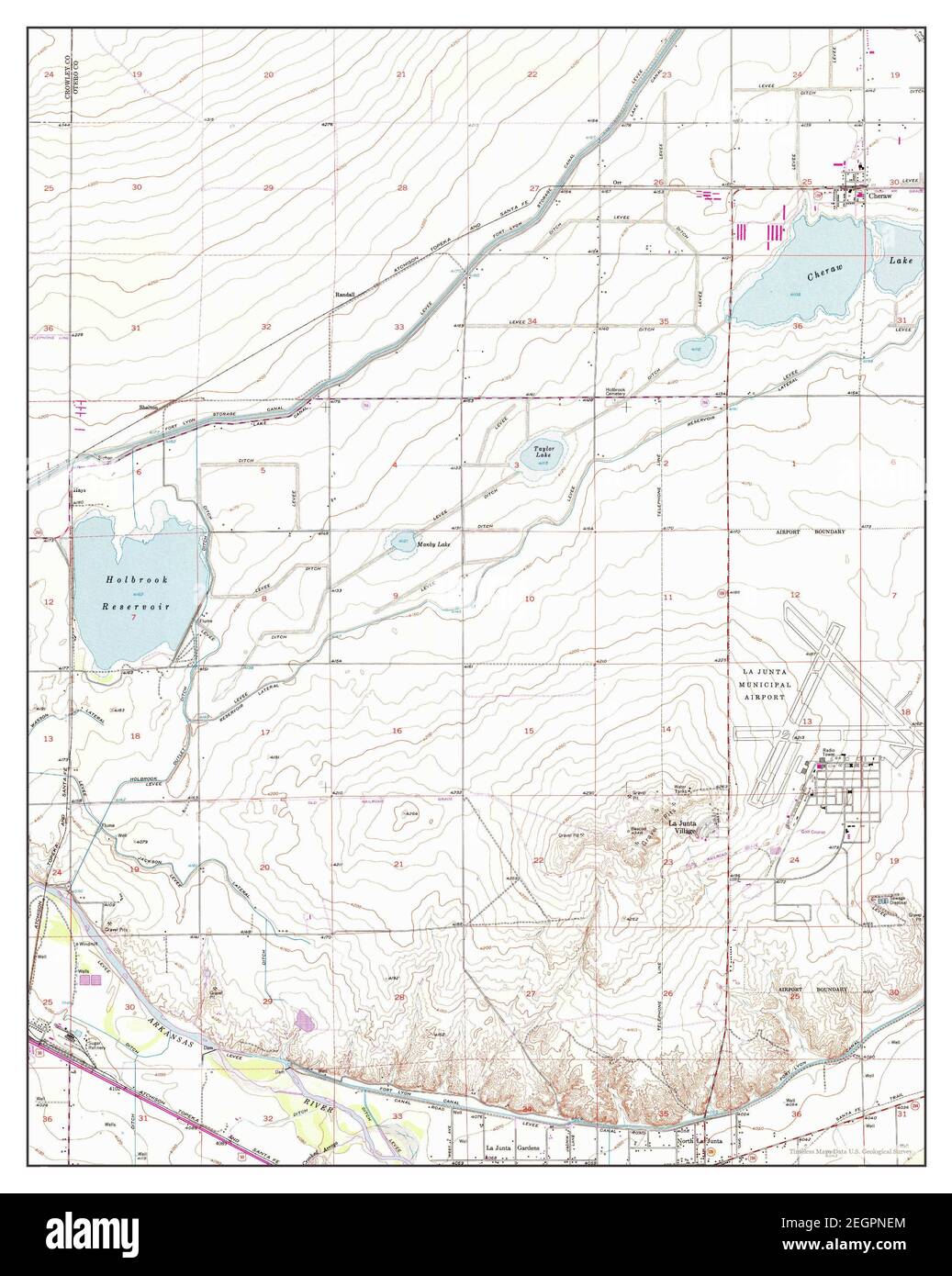 Cheraw, Colorado, map 1953, 124000, United States of America by