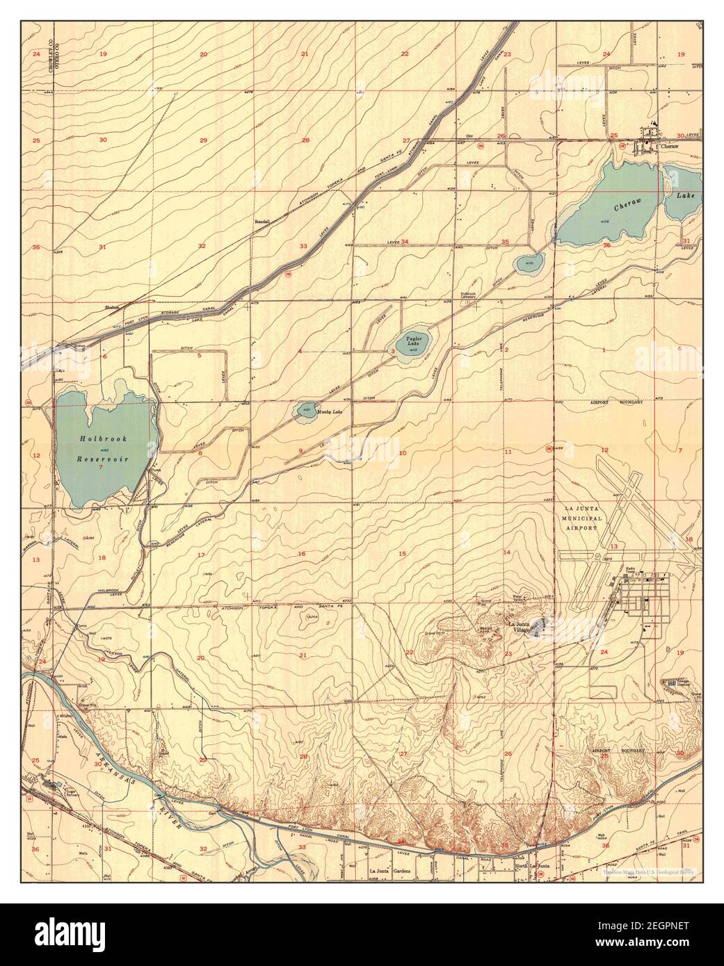 Cheraw, Colorado, map 1953, 124000, United States of America by