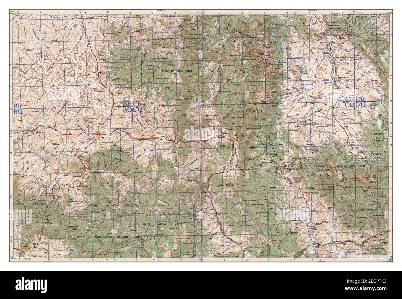 Craig, Colorado, map 1965, 1250000, United States of America by