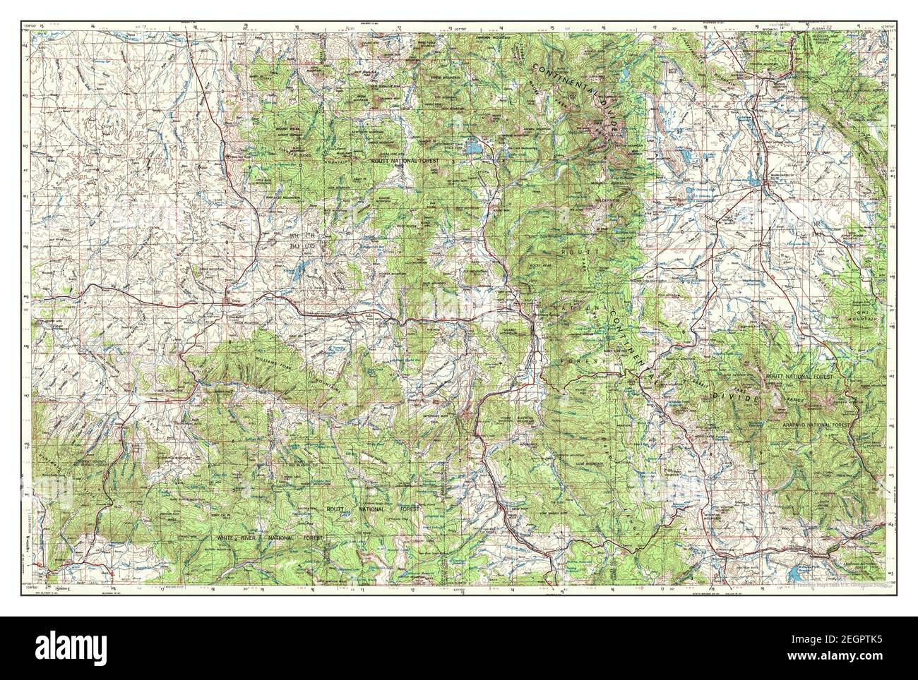 Craig, Colorado, map 1954, 1:250000, United States of America by ...