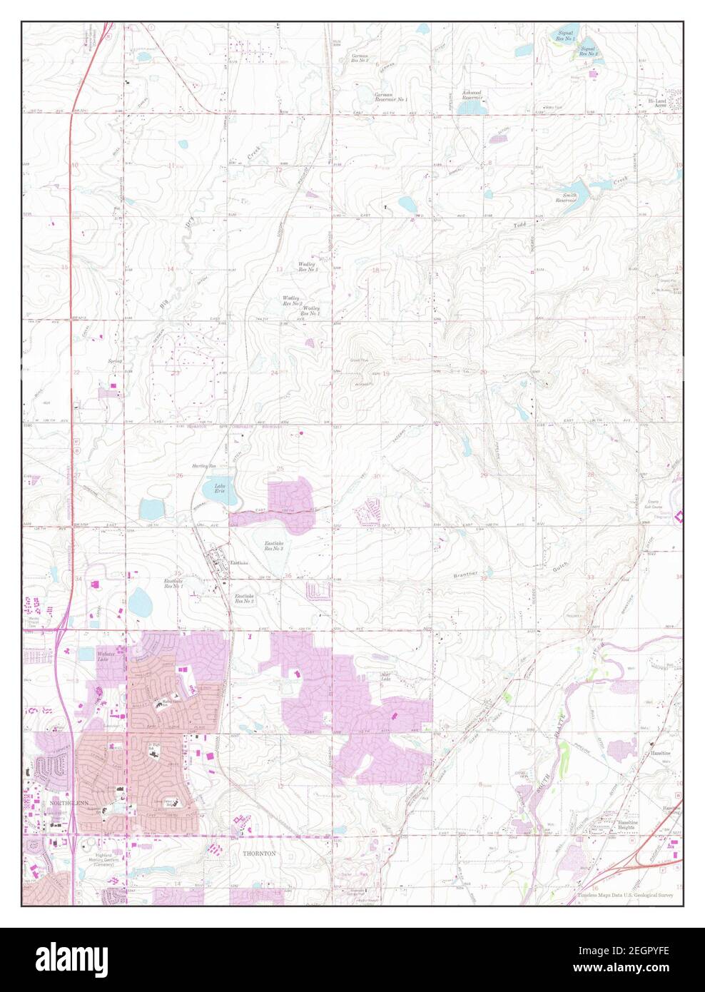 Eastlake, Colorado, map 1965, 124000, United States of America by