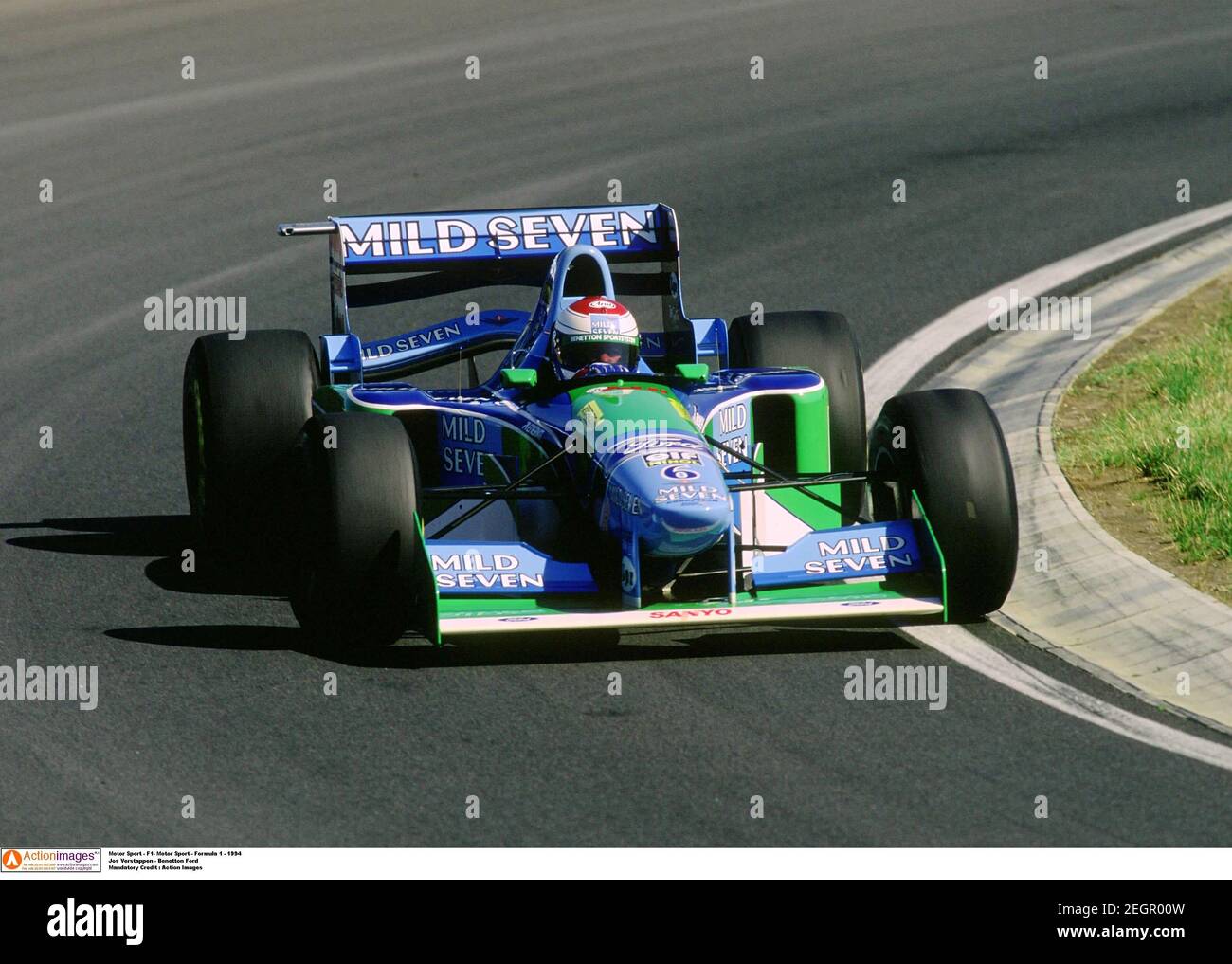 Motor Sport - F1 - Motor Sport - Formula 1 - 1994 Jos Verstappen - Benetton  Ford Mandatory Credit : Action Images Stock Photo - Alamy