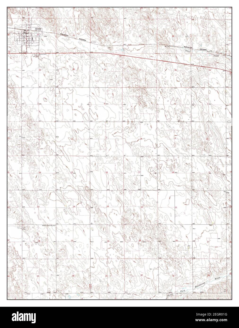 Eckley, Colorado, map 1961, 124000, United States of America by