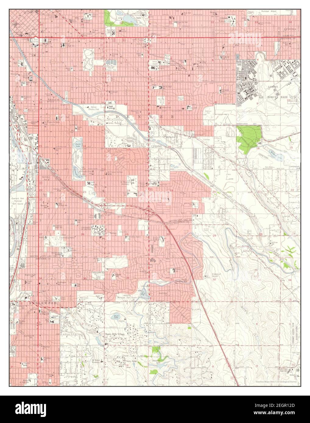 Englewood, Colorado, map 1957, 1:24000, United States of America by 