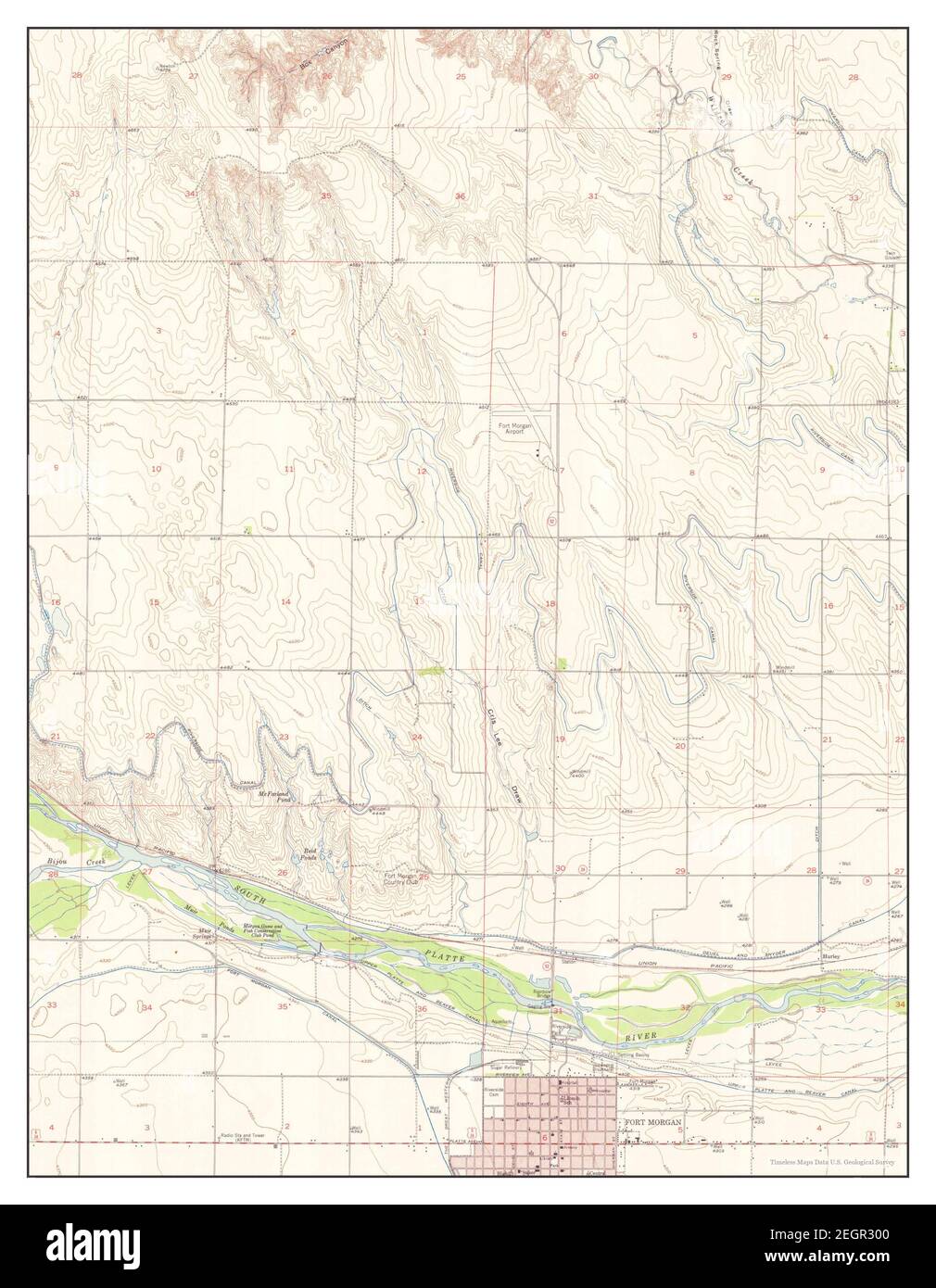 Fort Morgan Colorado Map Fort Morgan, Colorado, Map 1951, 1:24000, United States Of America By  Timeless Maps, Data U.s. Geological Survey Stock Photo - Alamy